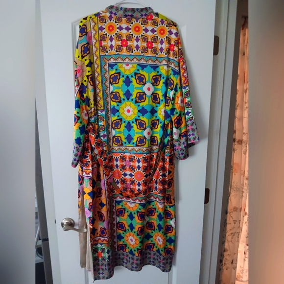 Zara Kimono Size S Multicolor Made in Morocco - Picture 4 of 6